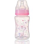 BabyOno široká antikoliková láhev růžová 240ml – Sleviste.cz