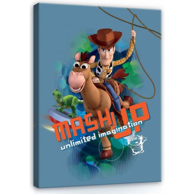 Postershop Obraz na plátně: Toy Story (Mash Up) - 75x100 cm – Sleviste.cz