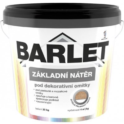 Barvy a laky Hostivař Penetrace BARLET ZÁKLADNÍ NÁTĚR POD OMÍTKU - 20 kg - bílý – Sleviste.cz