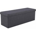 Kondela Skládací taburet, šedá látka, UMINA – Sleviste.cz