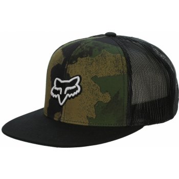 Fox Carnage Camo Snapback Hat Black