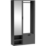 Halmar Předsíňová skříň MILO UNI se zrcadlem grafit – Zboží Dáma