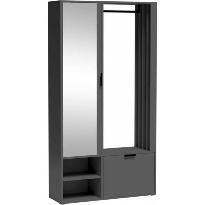 Halmar Předsíňová skříň MILO UNI se zrcadlem grafit – Zboží Dáma