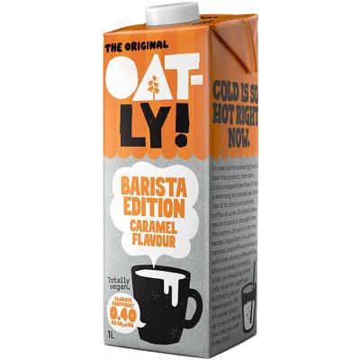Oatly Nápoj ovesný Barista s příchutí karamelu 1 l – Zboží Dáma