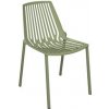 Zahradní židle a křeslo Fast Hliníková stohovatelná jídelní židle Rion, 47x56x79 cm, lakovaný hliník pearly gold