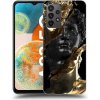 Pouzdro a kryt na mobilní telefon Samsung Picasee silikonový Samsung Galaxy A23 A235F 4G Black Gold černé