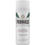 Cestovní pěna na holení pro citlivou pokožku Proraso Shaving Foam White — Green Tea (50 ml) – Sleviste.cz