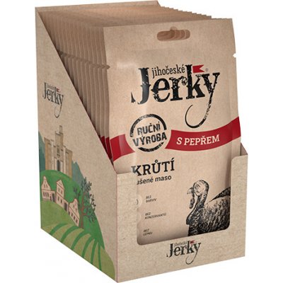 Jihočeské Jerky Krůtí s pepřem 15 x 20 g – Hledejceny.cz