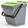 Koš Compactor EASYTWIN Odpadkový koš na tříděný odpad 30 L, zelený STE002-G