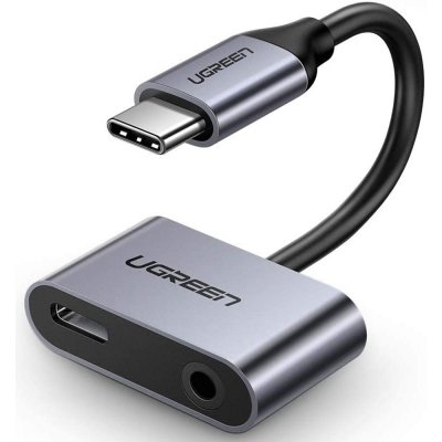 Ugreen 50596 USB-C na Type-C, Jack 3,5mm, šedý – Hledejceny.cz