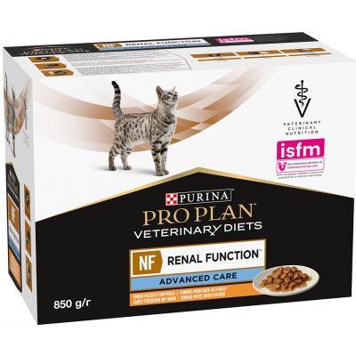 Pro Plan Veterinary Diets Feline NF Renal Function Advanced Care Chicken 10 x 85 g – Zbozi.Blesk.cz