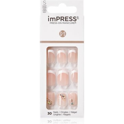 KISS imPRESS Short umělé nehty samolepicí My Worth 30 ks – Sleviste.cz