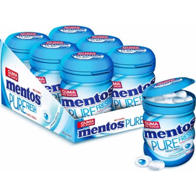 Mentos Pure Fresh Gum Freshmint 6x60 g – Sleviste.cz