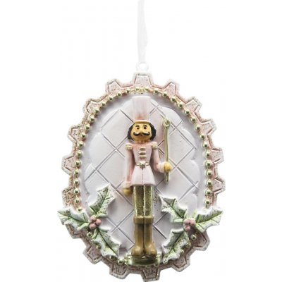 Clayre & Eef Bílá vánoční závěsná ozdoba Louskáček - 6*1*8 cm – Hledejceny.cz