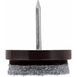 Walteco Filcový kluzák s hřebem, průměr 24mm, hnědý, 8 ks , 84969 – Sleviste.cz
