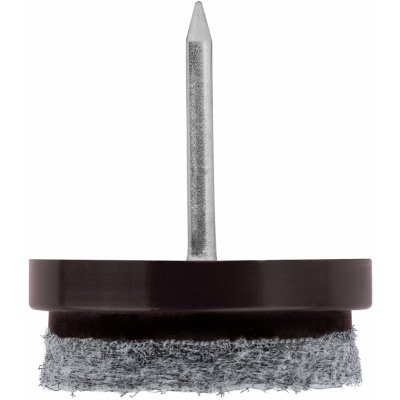 Walteco Filcový kluzák s hřebem, průměr 24mm, hnědý, 8 ks , 84969 – Sleviste.cz