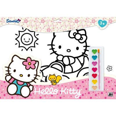 Jiri Models Omalovánky set s barvami A3 Hello Kitty
