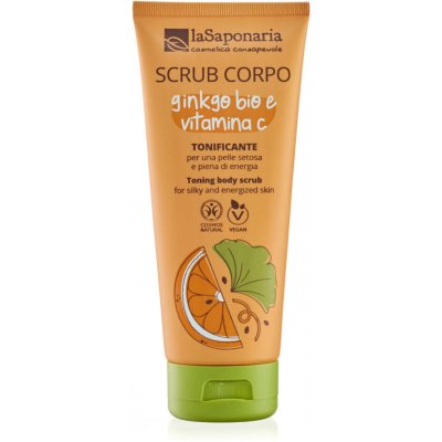LaSaponaria tělový peeling s bio ginkgo bilobou a vitamínem C 200 ml – Hledejceny.cz