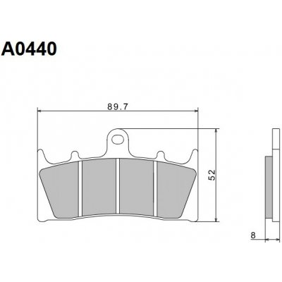 Brzdové destičky NISSIN přední KAWASAKI VN 1600 Mean Streak rok 03-04 | Zboží Auto