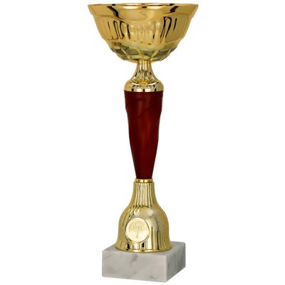 Kovový pohár Zlato-vínový 23 cm 8 cm – Zboží Dáma