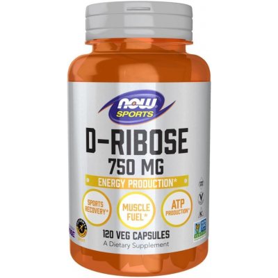 Now Foods D-Ribóza 750 mg 120 veg kapsli