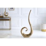 Moderní dekorační váza - Wave, velká zlatá – Zboží Mobilmania