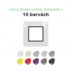 Schneider Electric Nová Unica Studio Outline NU230054 – Zboží Mobilmania