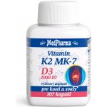 MedPharma Vitamin K2 MK-7+D3 1000 IU 107 tobolek – Hledejceny.cz