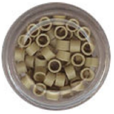 Kanekalon Store Kroužky Micro Ring na prodlužování Micro Ring 4.0 mm bez protiskluzu střední blond 100 ks – Zboží Mobilmania