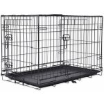 Dog Fantasy Klec skládací 2 dveře M 75 x 46 x 53 cm – Zboží Mobilmania