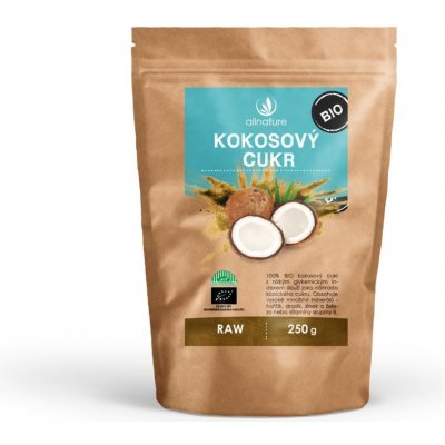 Allnature Bio Kokosový cukr RAW 250 g – Zboží Dáma