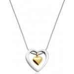 Šperky eshop z chirurgické oceli srdíčko zlaté barvy v obrysu srdce S05.05 – Zboží Mobilmania