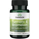 Swanson Turmeric a Bromelina 60 kapslí – Hledejceny.cz