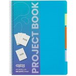 KARTON P+P Projektová kniha A4 PP linkovaná/čtverečkovaná 100 listů – Hledejceny.cz