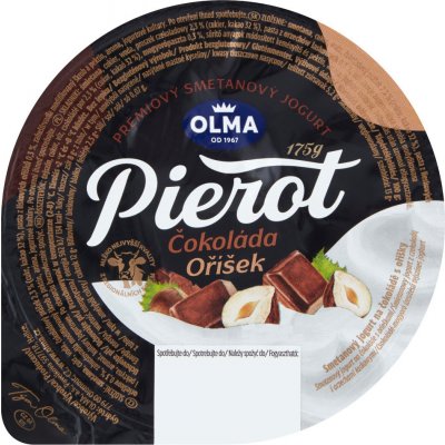 Olma Pierot smetanový jogurt na čokoládě s oříšky 175 g – Sleviste.cz