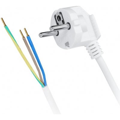 Solight flexo šňůra, 3x 1mm2, bílá, 2m PF01 – Zboží Živě