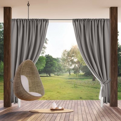 EUROFIRANY ZAHRADNÍ VODĚODOLNÝ ZÁVĚS NA PÁSCE GARDEN 155X200 CM ŠEDÁ – Hledejceny.cz