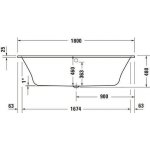 Duravit Qatego 180 x 80 cm 700614000000000 – Hledejceny.cz