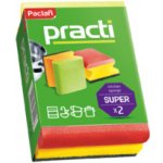 Paclan Kuchyňská houbička Pacti super 2 ks (barevné) – HobbyKompas.cz