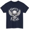 Pánské tričko s potiskem Speed Freak Adrenalin na plné pecky Unisex tričko s potiskem Navy