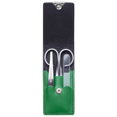 Tweezerman Manicure set GREEN pro nůžtičky pinzetu a pilník