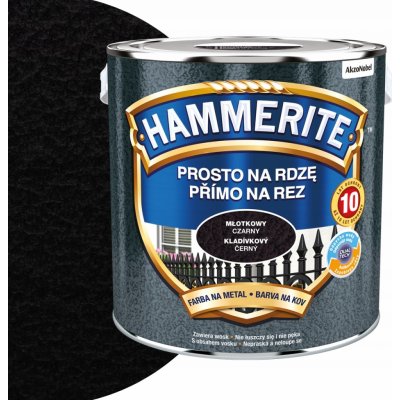 Akzo Nobel Hammerite přímo na rez kladívkový černý 2,5L – HobbyKompas.cz