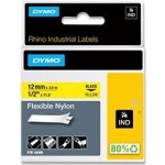 Dymo Rhino 18490 - nylonová flexibilní páska - černo-žlutá, 12 mm x 3,5 m – Zboží Živě
