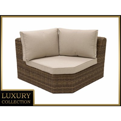 DEOKORK Ratanový rohový díl BORNEO LUXURY hnědá – Hledejceny.cz