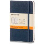 Moleskine zápisník v tvrdých deskách vel. S 9 × 14 cm linkovaný modrý – Hledejceny.cz