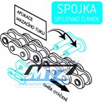 ČZ Chains Řetězová spojka 428MX – Zboží Mobilmania