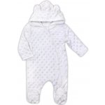 Zimní kojenecký overal z Minky Nicol Bubbles bílý – Zboží Dáma