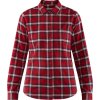 Dámská košile FjÄllrÄven Övik Flannel Shirt W Deep Red