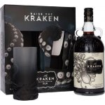 Kraken Black Spiced Rum 40% 1 l (darčekové balenie 1 pohár) – Zboží Dáma