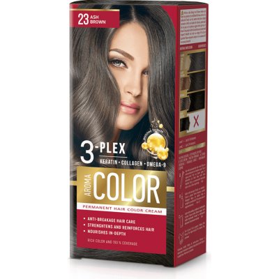 Aroma Color Barva na vlasy popelavá hnědá 23 – Zboží Mobilmania